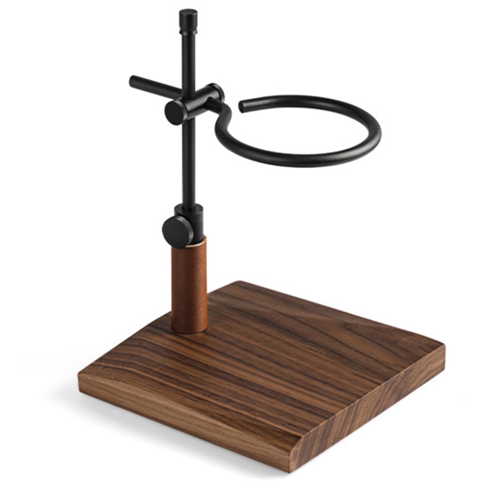 HDOYTXXM Espresso Machine Holders Hand Brews Coffee Organizers Metal and Wood Texture Suitable for Hand Brews Enthusiasts Present Dripping Coffee Stand