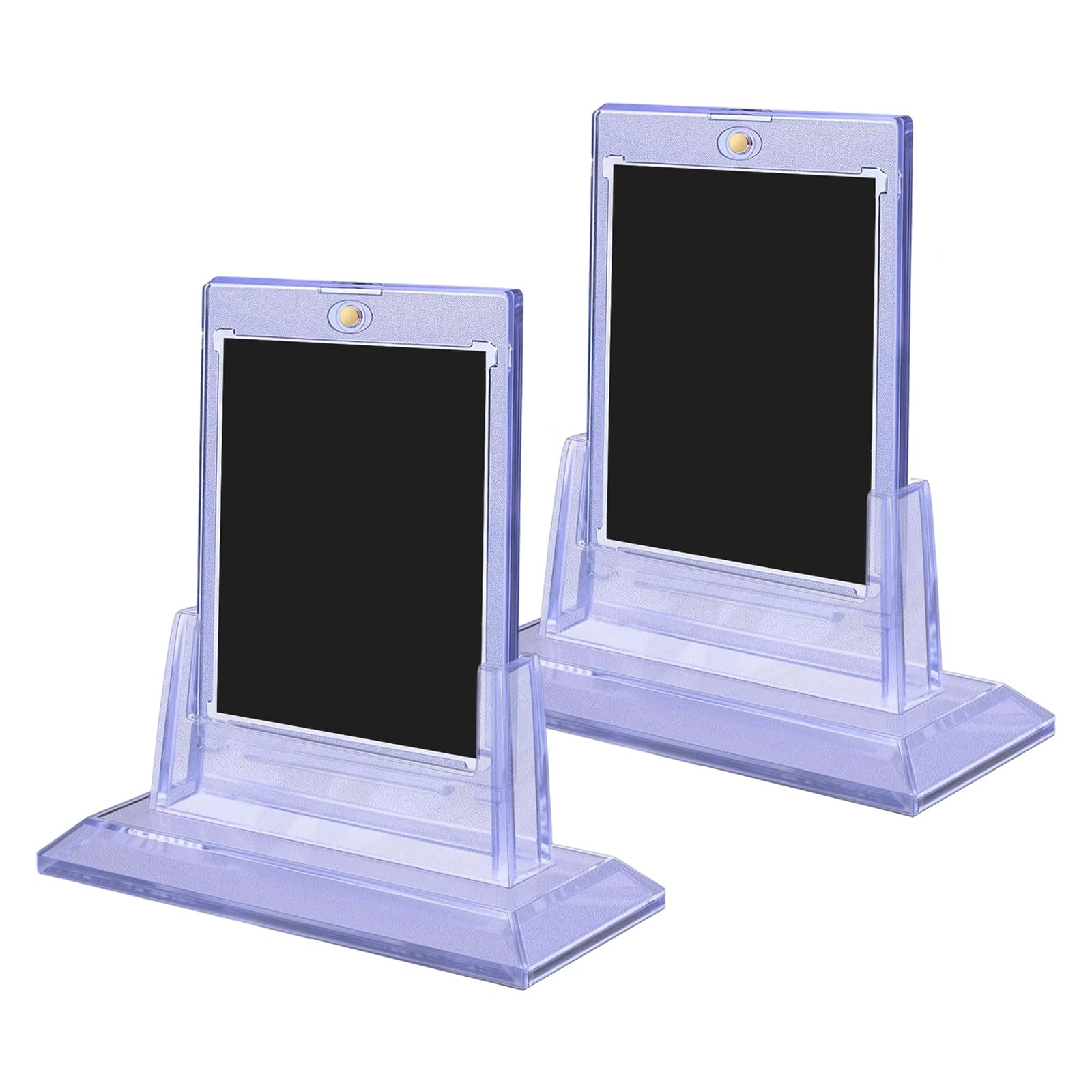 Xjdzineq Card Protectors with Stable Stand to Showcase Valuable Collectible Cards Clear Card Display Stand