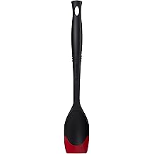 Le Creuset Revolution Bi-Material Saute Spoon, 13.5" x 2.5", Cerise