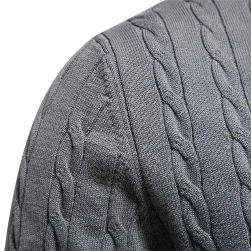 Pull en tricot uni de qualité supérieure pour une chaleur durable toute la saison