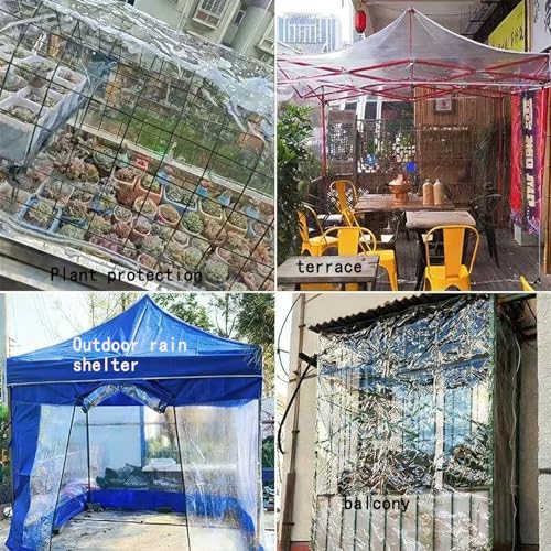 Lona impermeable de protección 1x2m blanco toldo resistente con ojales 8