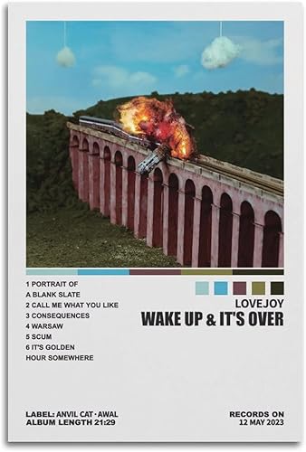 Gaoku Lovejoy - Póster de Wake Up & It's Over para portada de álbum, pintura decorativa, lienzo, arte de pared, póster de sala de estar, dormitorio,