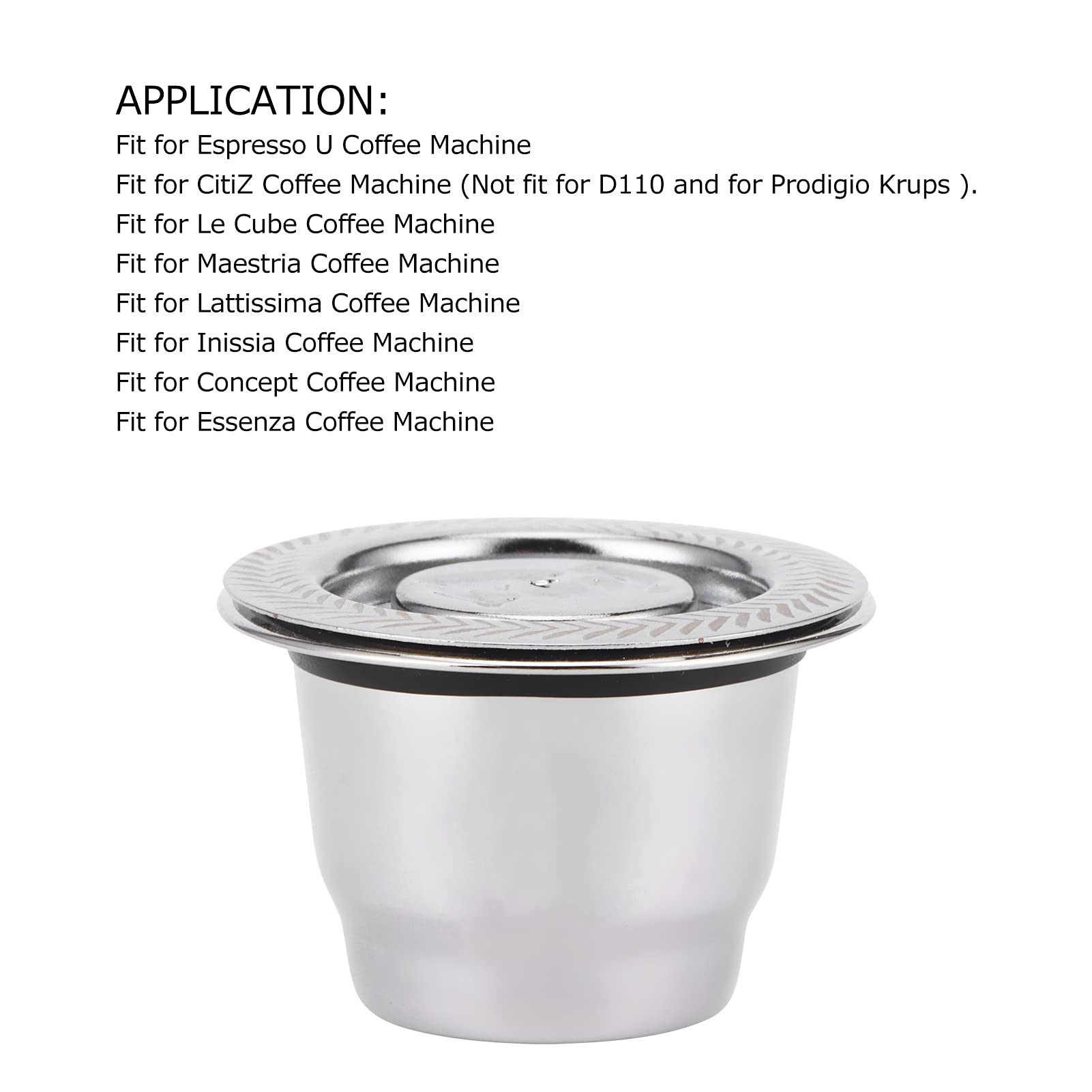 Kaffeekapsel-Löffel-Bürsten-Set, Edelstahlfilter, DIY-Kaffeemaschinenzubehör