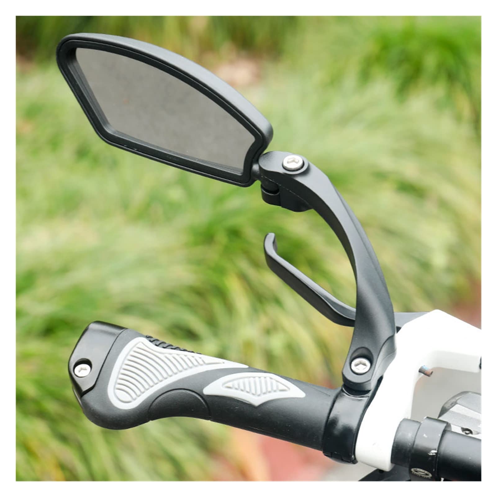Specchietto retrovisore compatibile con scooter compatibile con M365 1S Ro Mi Pro2 E- Scooter Lente in acciaio inossidabile infrangibile trasparente Rotazione a 360°