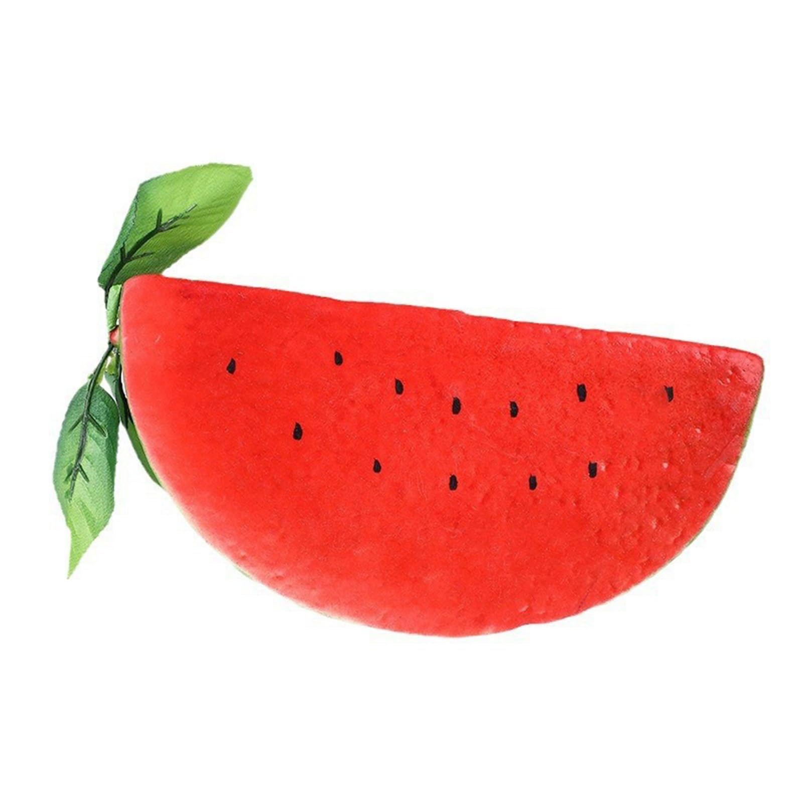 Tsophreniq Simulation Watermelon Fruit Artificial Watermelon Photography Tool for Party Decorations, Realistic Foams Fake with Leaves