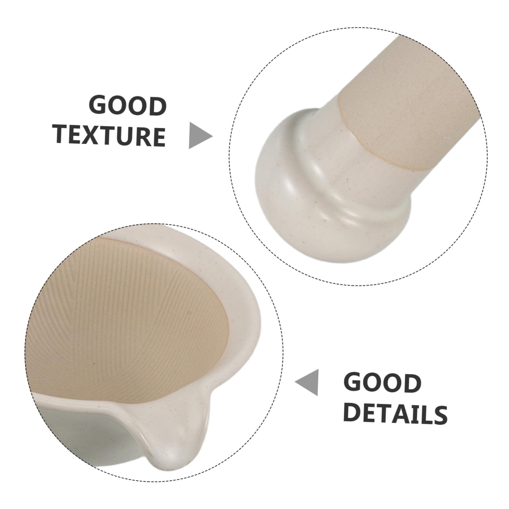 ULTECHNOVO Food Grinder Set Japanisches Design Keramik Babybrei Schüssel Mit Stampfer Stab Manuelle Herstellung Glatter Breie Für Kleinkinder Fütterung