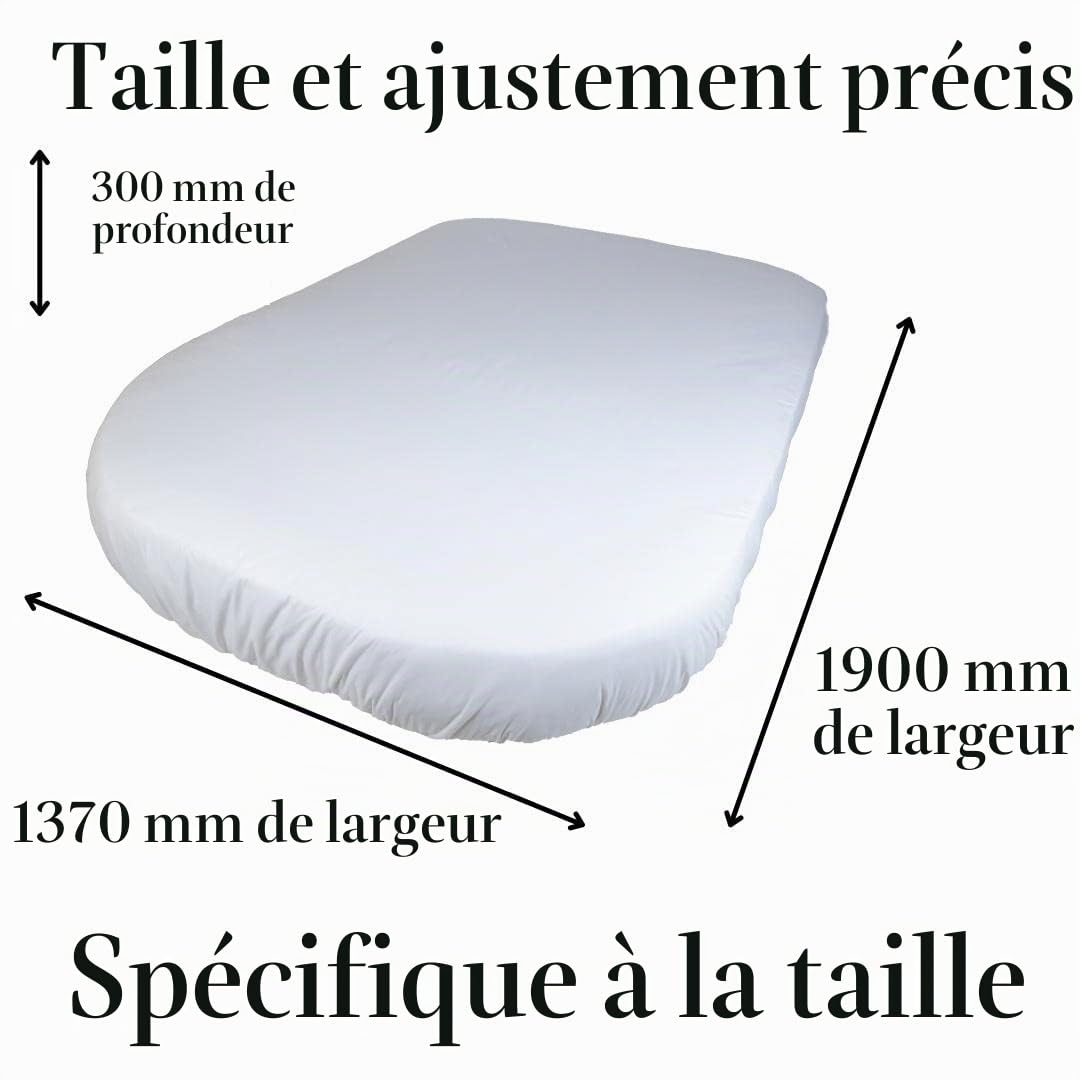 Jonic Essentials Parure de lit en polycoton 200 fils au pouce carré, élastique tout autour, fabriquée au Royaume-Uni (137/190/30 cm)