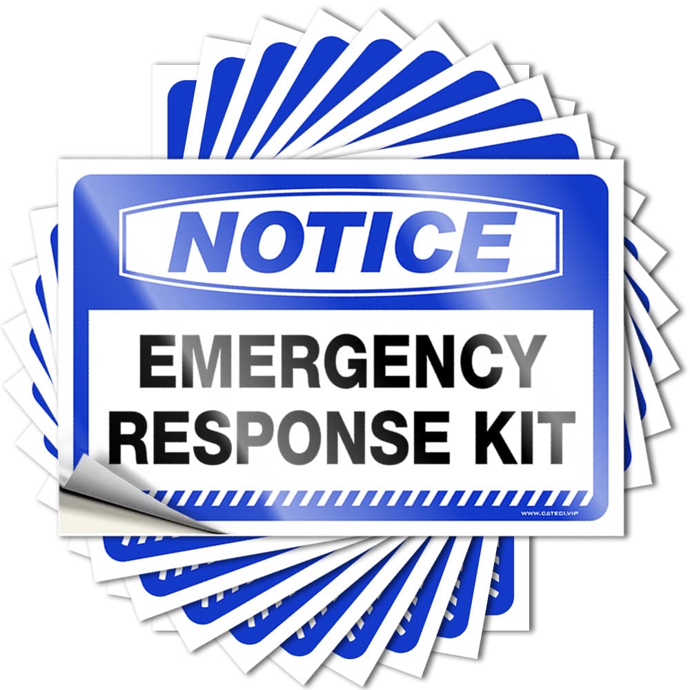 Fzfn Colour Farmhouse Wall Sticker | Notice Emergency Response Kit Love For Hunting Decor(6X9cm)