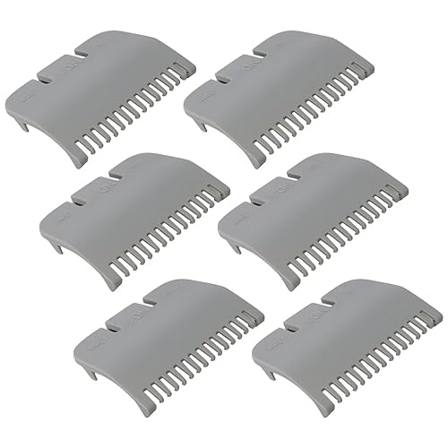 2025 nuevo Juego de 6 guías de cortadora grises para W*ahl Super TaperSuper Taper ll, protectores de recortadora para W*ahl #3137-101 - #12-116