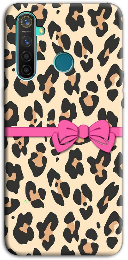Mixroom - Cover Custodia Case In TPU Silicone Morbida Per OPPO Realme 5 Fantasia Leopardato Fiocco C35
