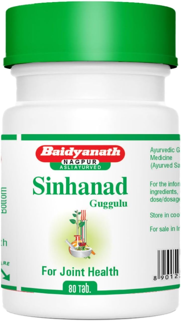 - Baidyanath Sinhanad Guggulu Tablets | Ayurvedic Herbal Supplement | 80 Tablets