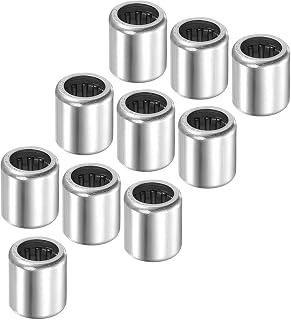 10pcs SCE610 Needle Roller Bearings - [3/8" x 9/16" x 5/8"] Open End for Gearbox Use, Chrome Steel Rollers