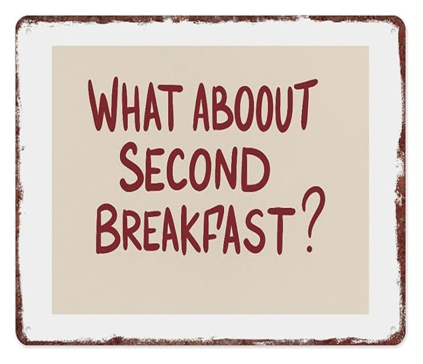 XHAJCSJWGD Vintage Bacon Eggs Metal Sign Humorous Kitchen Wall Plaque for Breakfast Lovers Home Cafe (8 X 12 in)