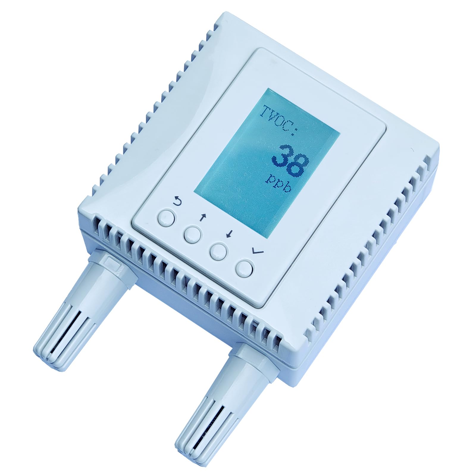Wewnętrzny monitor jakości powietrza, czujnik wilgotności CO2 TVOC 4 w 1, obsługa sieci AWS/Azure/Tuya IoT z PoE, wyświetlaczem LCD, protokół: MQTT, BACnet, SNMP, Modbus TCP