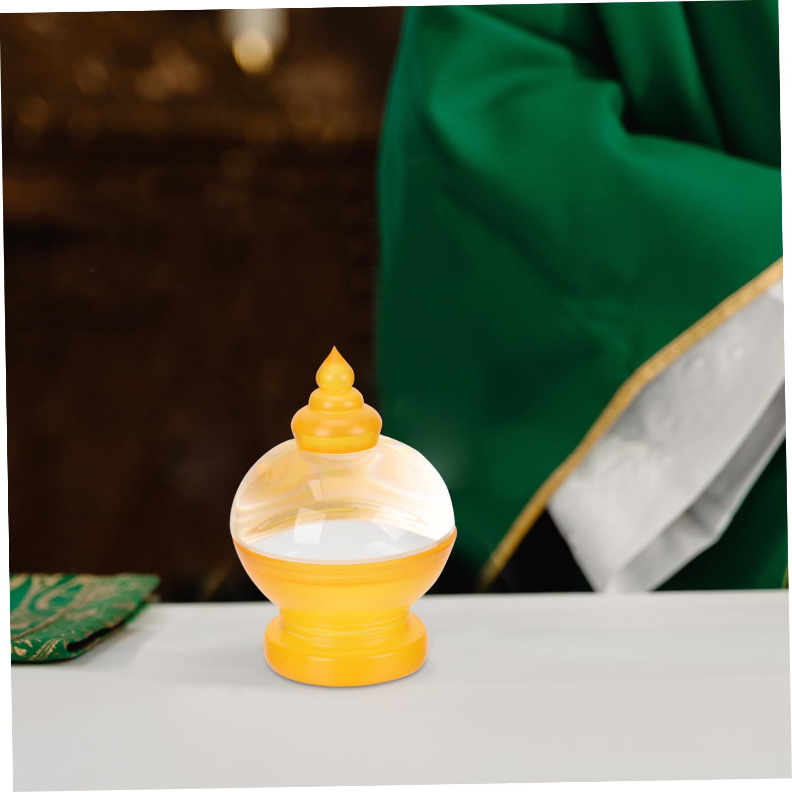 DECHOUS 5stücke Acryl Buddha Statue Dekorative Pagode Für Zuhause Einzigartiges Ornament Mit Religiöser Bedeutung Für Meditation Worship Stilvolle Tischdekoration