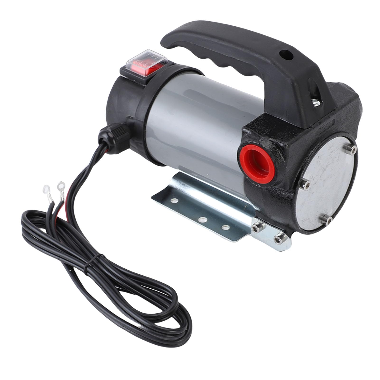 aqxreight Samozasysająca Elektryczna Pompa do Przetaczania Paliwa 12 V z 40 L/min do Stacji Benzynowych, Ciężarówek i Maszyn Rolniczych Konstrukcja z żeliwa Zapewniająca trwałą wydajność
