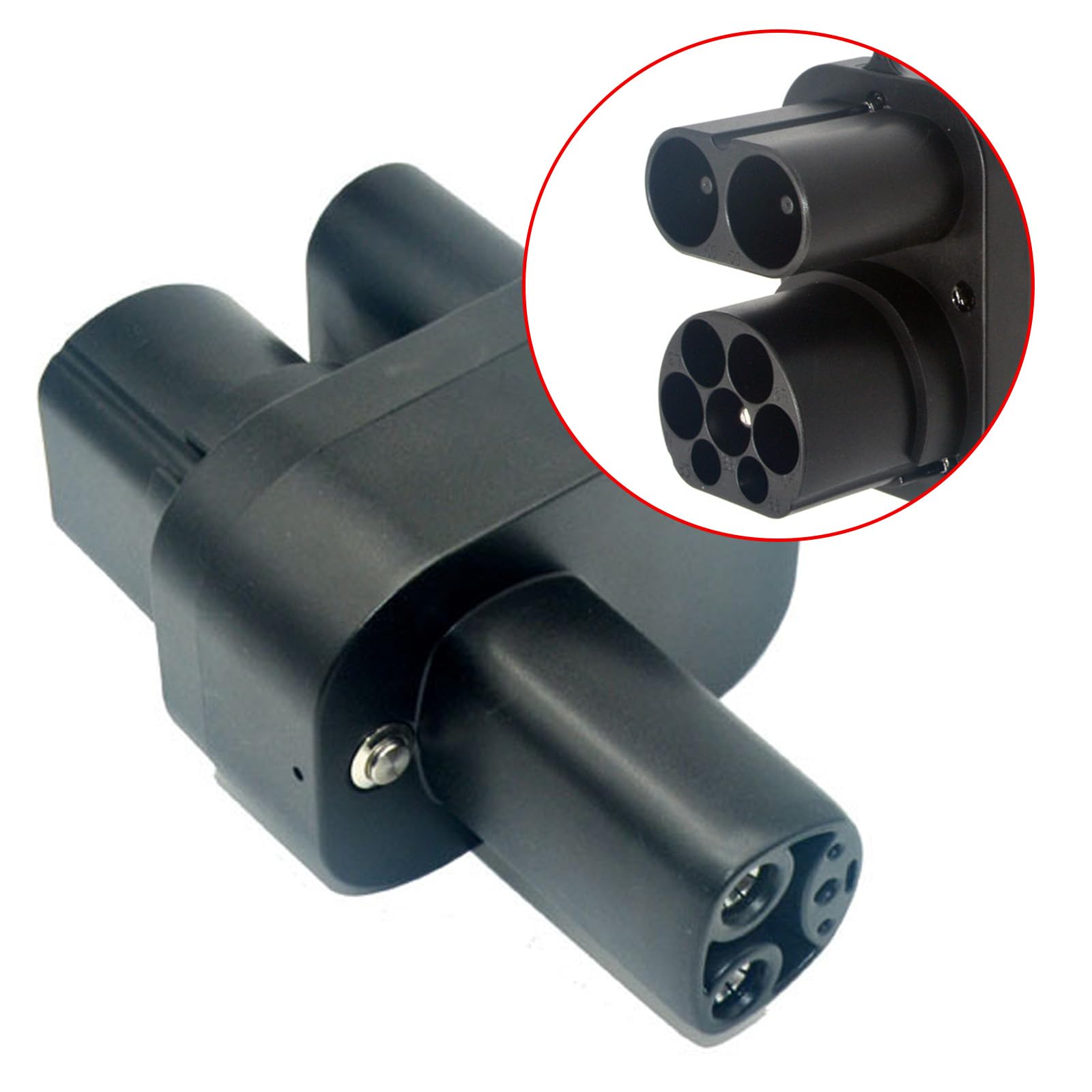 Hocheffizienz CCS2 Adapter Tragbarer CCS2 Ladekonverter Schnellfixes Sorgt Für Eine Sichere Und Stabile Ladung