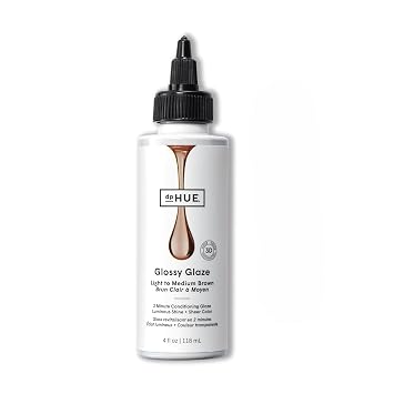 dpHUE Glossy Glaze, Light-Medium Brown - In-Shower Liquid Hair Gloss for Luminous Shine & Sheer Color - Paraben, SLS & SLES Sulfate Free - Leaping Bunny Certified