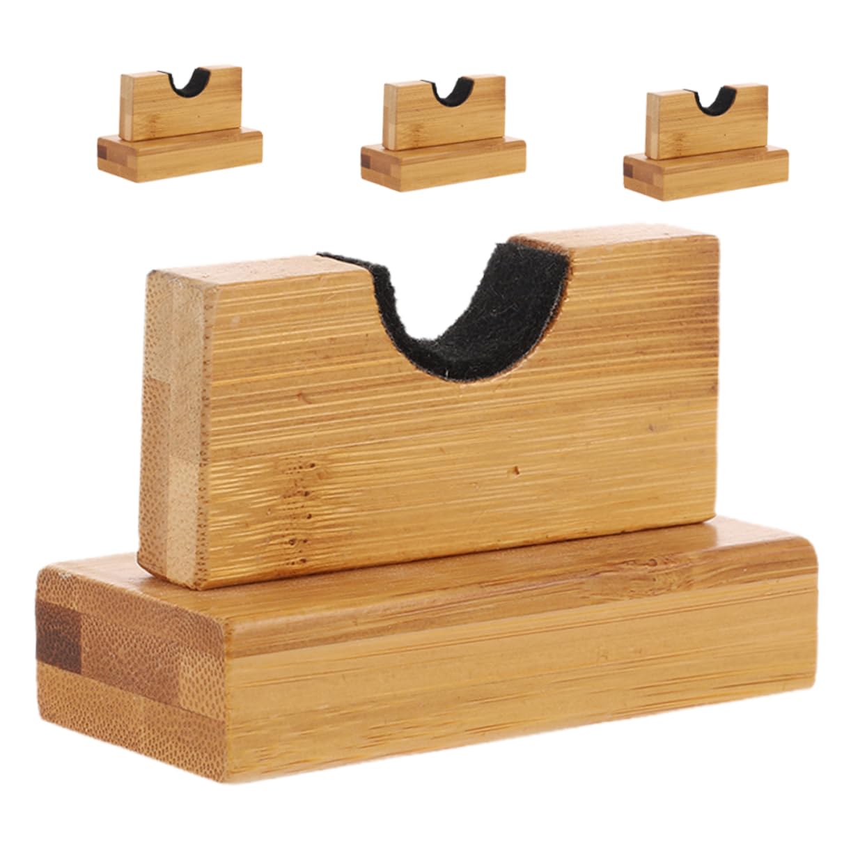 Happyyami Baseball Bat Holder Display Rack 2 Pack Wooden Bat Organizer for Home School Club
