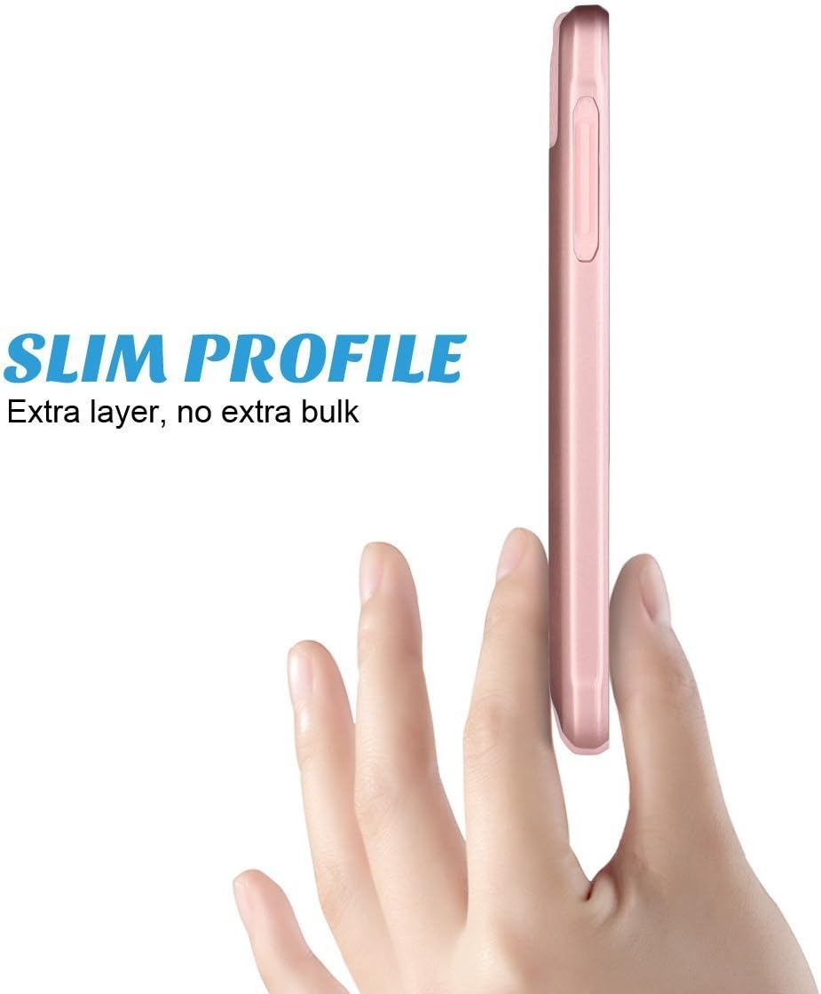 ERAGLOW Note 4 Case, Galaxy Note 4 Protective Case Shockproof Heavy Duty Hybrid Armor Protection Defender Case High Impact Case for Samsung Galaxy Note 4 (Rose Gold-Rose Gold)