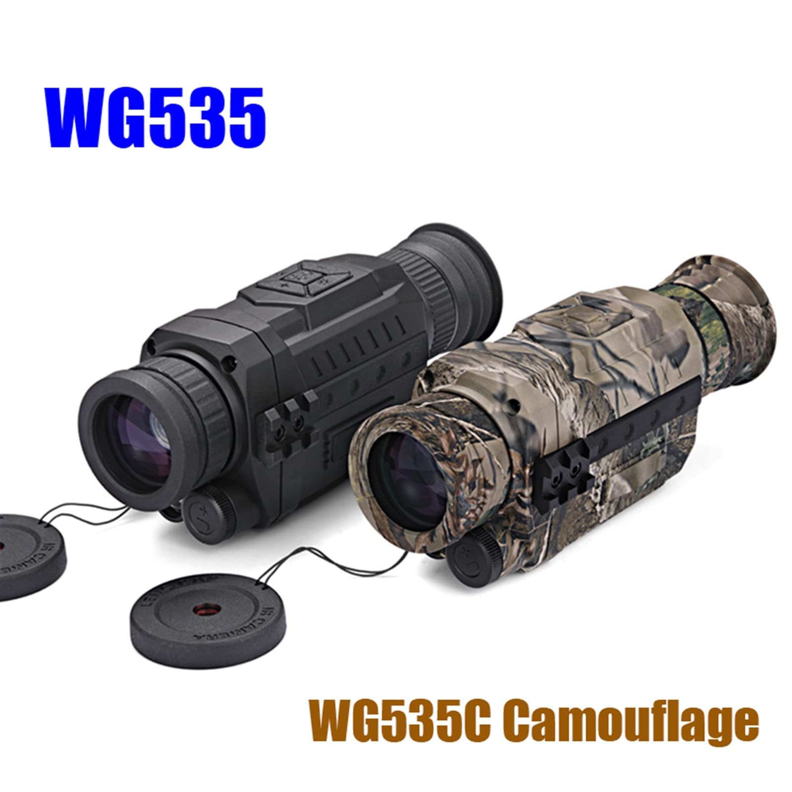 Monoculares de visión nocturna Digital infrarroja WG540 con tarjeta 8G TF full dark 5X40 200M rango Monocular dispositivo de visión nocturna(WG535 Camouflage)