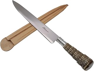 Hickmann, 22IT, Faca 9'' Cabo Rabo Tatu Sintético Bainha, Cor Inox, Aço
