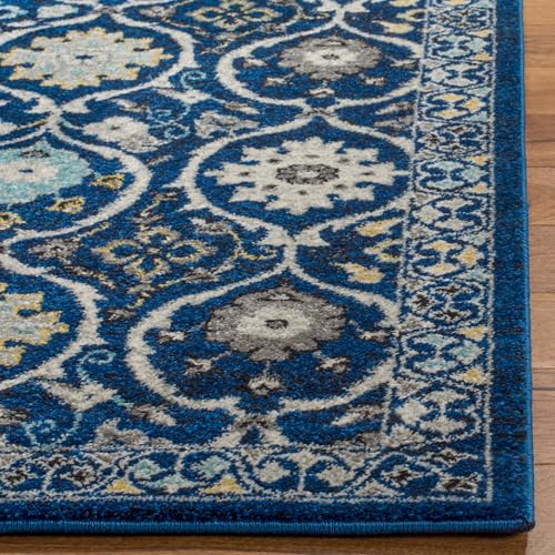 Tapete decorativo SAFAVIEH 3' x 5' Royal/Ivory miniatura 4