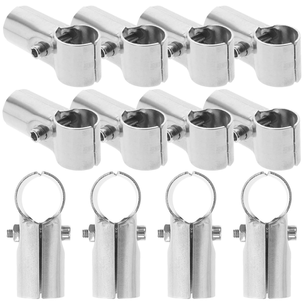 Acero inoxidable abrazaderas en T resistentes para postes y cercas 12 pzs