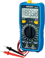 Multímetro Digital Automático True RMS NCV Profissional CAT III 600V Display Amplo Lanterna