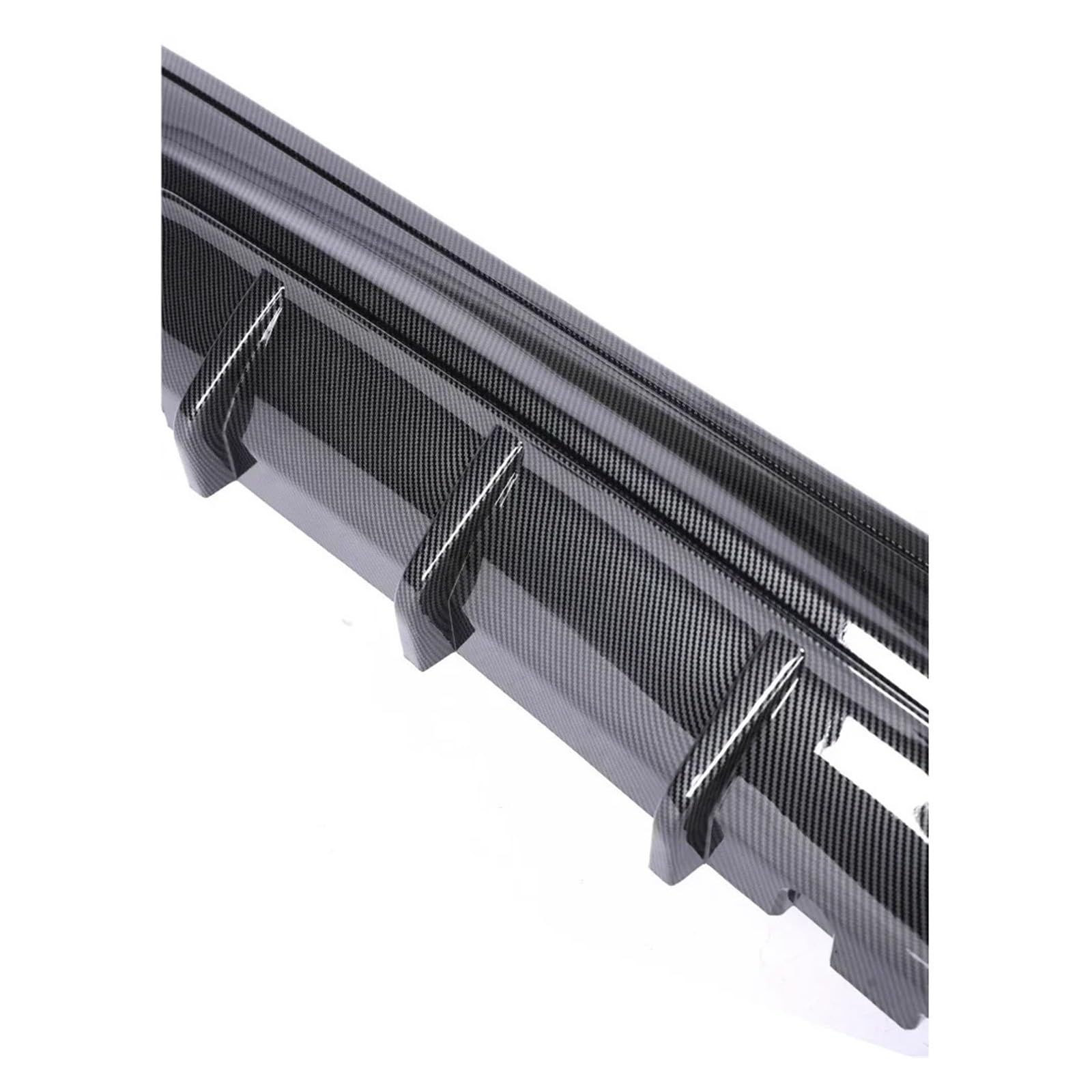 Compatible con BMW Serie 2 F22 F23 parachoques difusor trasero Sport Tech kit de carrocería de fibra de carbono MP difusor alerón borde 2014-2020 reemplazo(Double-single out)