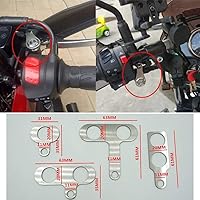 Vista 6 de RAYANA Interruptor LED universal de acero inoxidable para motocicleta, manillar de encendido y apagado, montaje ajustable, impermeable, botón DC12V