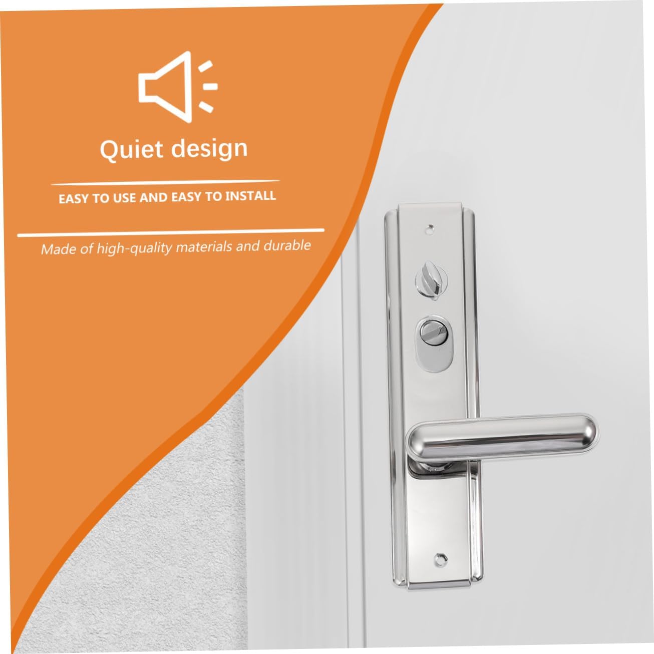 Stainless Steel Indoor Door Knob and Metal Pull Handle Set Silent Entry Door Pull Knob for Interior and for Home and Office Use
