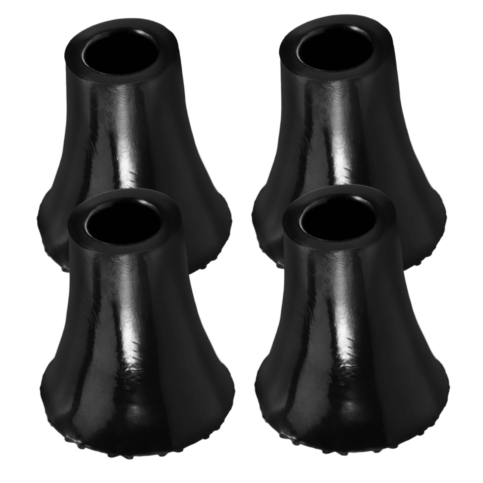 12pièces Embouts De Remplacement Antidérapants Pour Canne Et Crutch Accessoires Pour Randonnée Et Activités Extérieures Couleur Noire