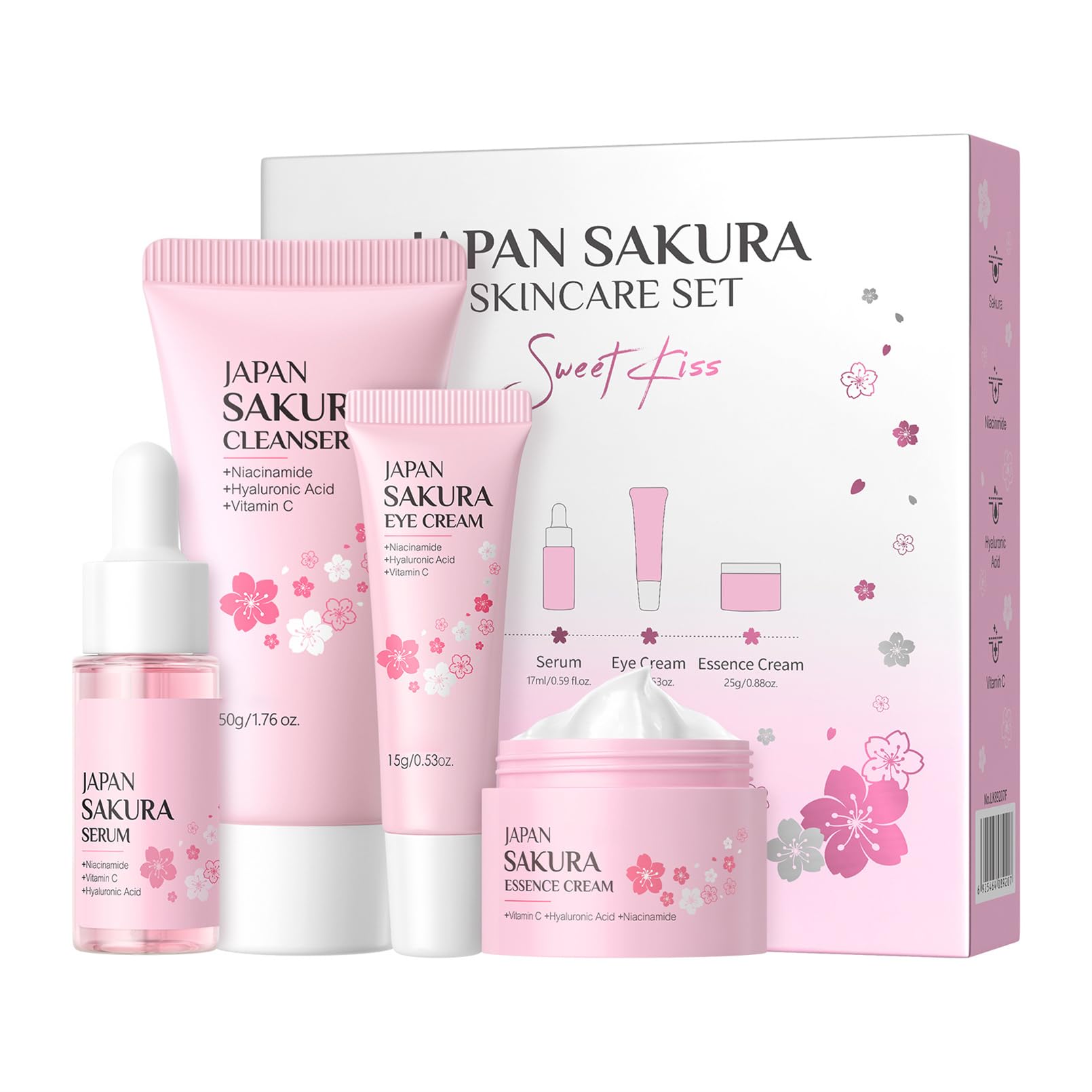 Amazon.com : Japan Sakura Skin Care Set, Japan Sakura Skincare Set