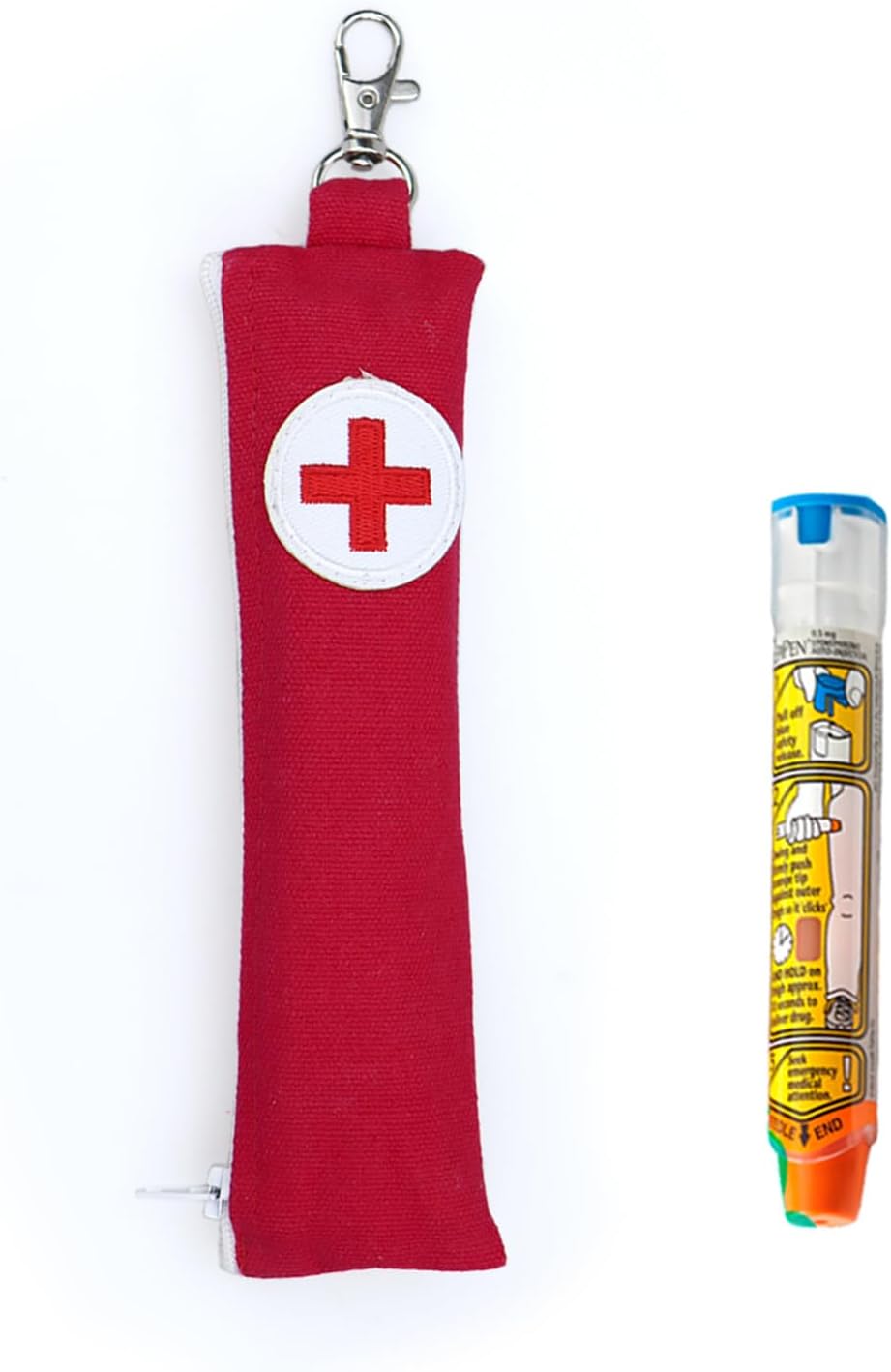 rainbowstar 2 Pack Epipen Medical Carrying Case EpiPen Carrier Slim with Clip Epipen Holder Pouch for 1 EpiPen Allergy Medicine Essentials