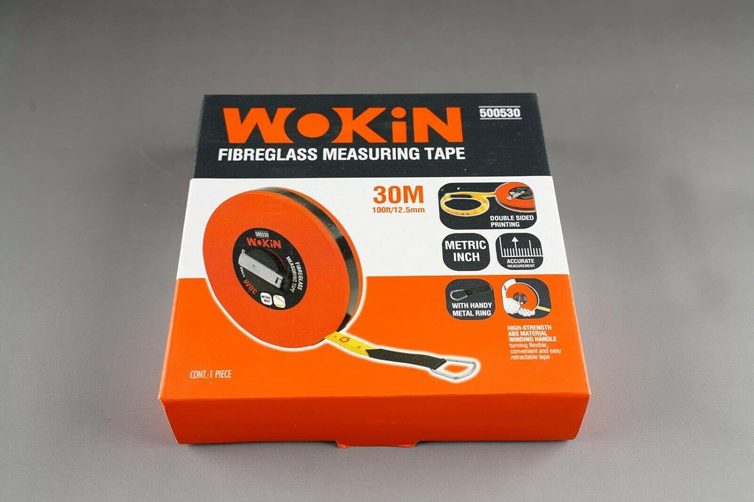 AARACHI WOKIN 30m*12.5mm Long Fiberglass Measuring Tape - Image 4