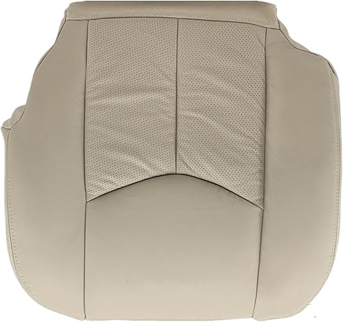 NLQR Funda de asiento delantero para parte inferior del lado del conductor, color marrón 152, repuesto de piel de microfibra, compatible con