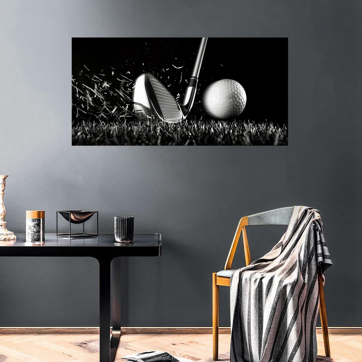 gold mi Golf Canvas Wall Art Print Black and White Artwork Home Office Picture Golf Ball Sport Painting for Gym Living Room Wall Decor Frame 30x60inch Large gold mi Golf Canvas Wall Art Print Black and White Artwork Home Office Picture Golf Ball Sport Painting for Gym Living Room Wall Decor Frame 30x60inch Large
