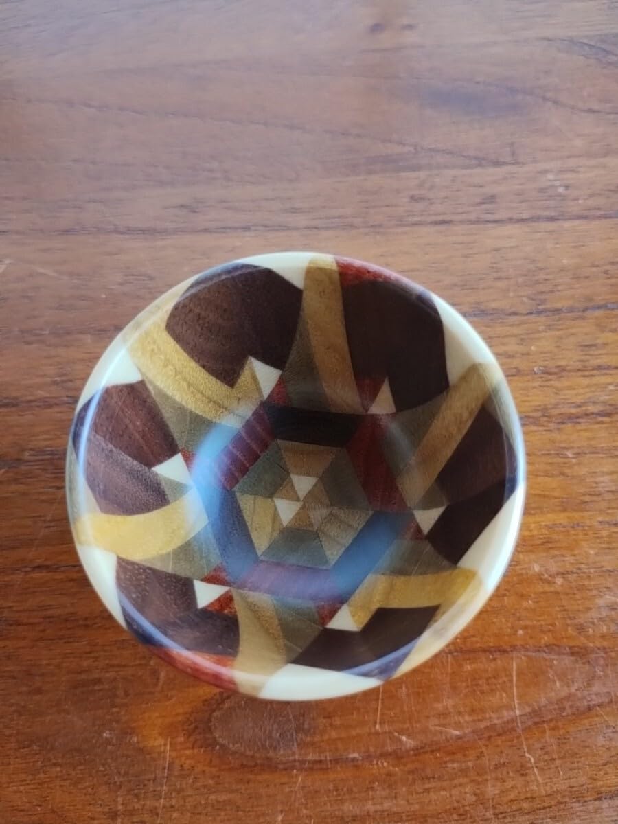 Amazon.co.jp: 箱根寄木細工 脚付き ぐい呑み お猪口 2個セット 金指