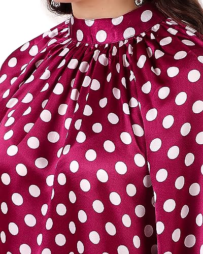 Image of BoheeWohee Women's Full Sleeves Casual Satin Top