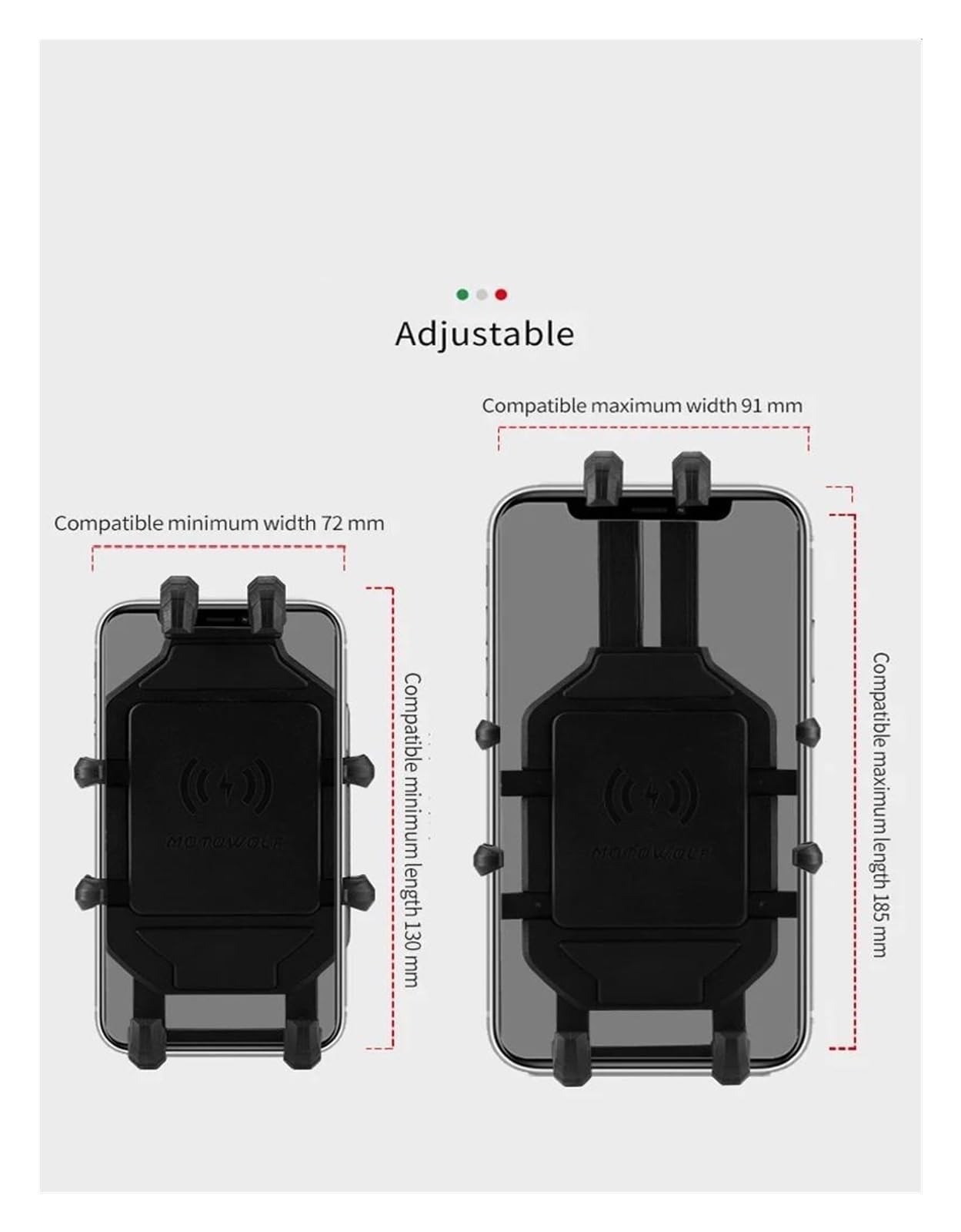 pour Moto Support Navigation GPS pour 4 À 7 Pouces, Berceau 3.0, Chargeur Rapide GPS Support De Téléphone Portable Guidon Charge sans Fil(Uncharge - Handlebar)