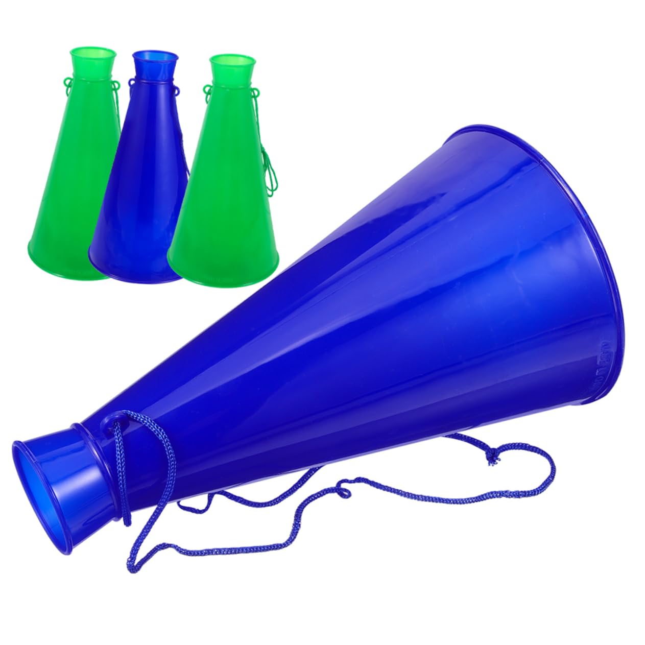 NAMOARLY 4Pcs Cheer Megaphone Party Horns for Noise Making Cheerleading and Events Durable Noisemakers for Games and Celebrations