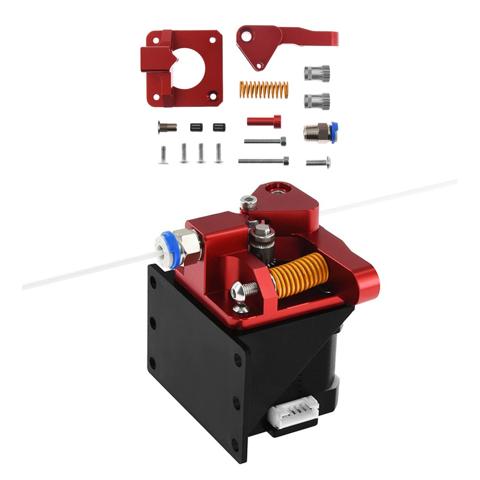 Mk8 Extruder Aluminum Upgrade Gear Mk8 Extruder for Extruder 3 CR10 CR-10S RepRap 1.75mm 3D Parts Feed 2 Pulley
