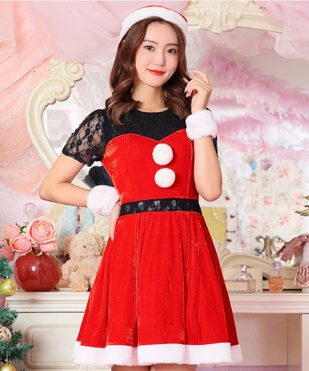 Amazon | [B BODYLINE] ウエストレースサンタ サンタ コスプレ  