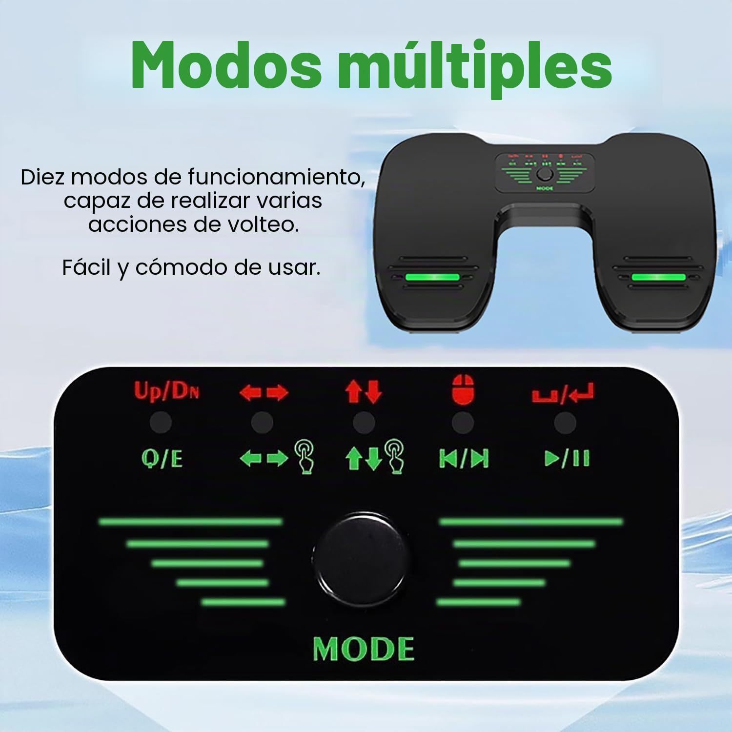 Pedal Bluetooth Partituras,Pedal para Pasar Paginas Tablet,Volteador de Página de Música Recargable,Pedal Bluetooth Page Turner para Tablets y Smartphones, Silencioso