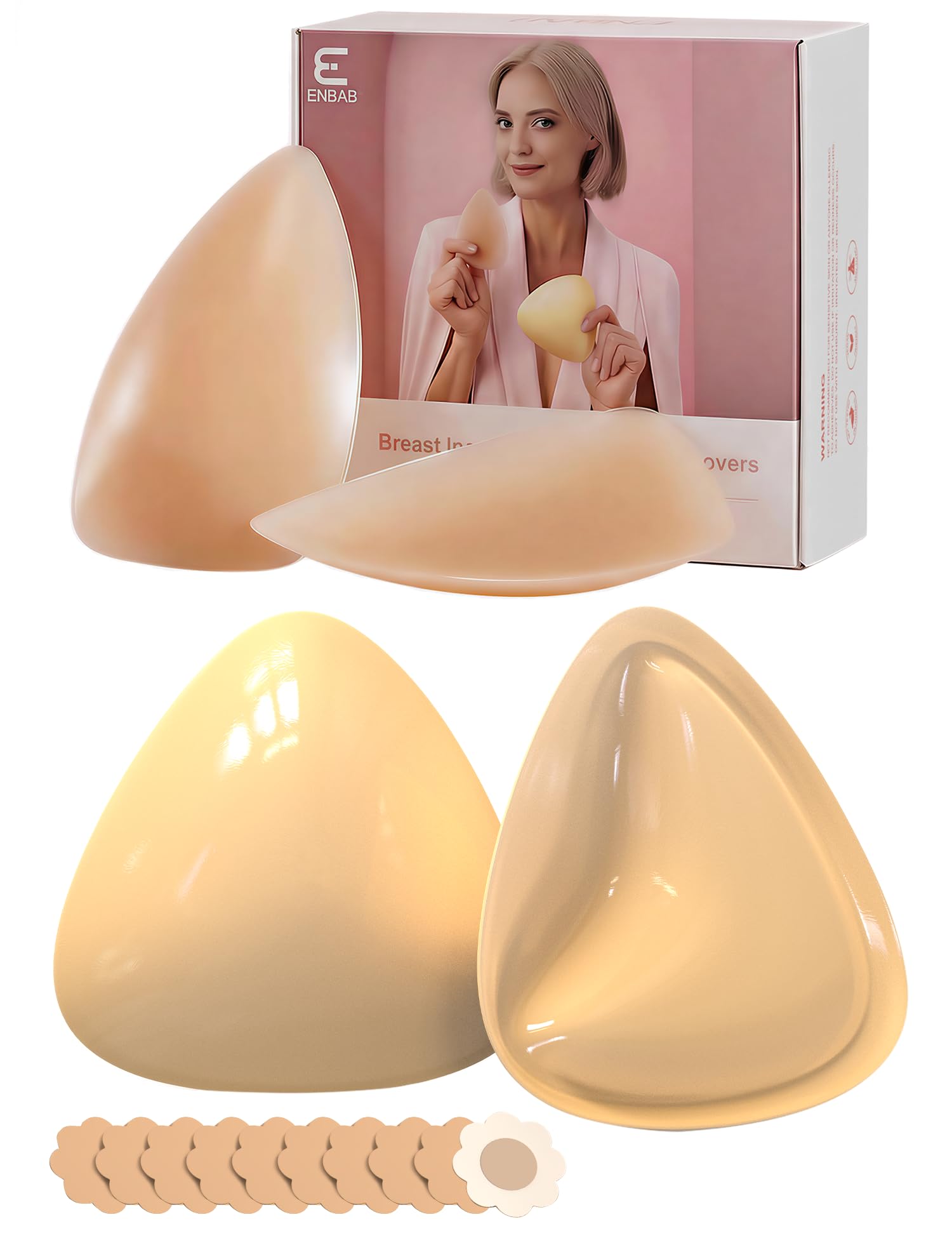 Double Sided sticky bra push up Inserts Nipple Covers - Invisible Push Up for Swimsuit Sports Bra Wedding