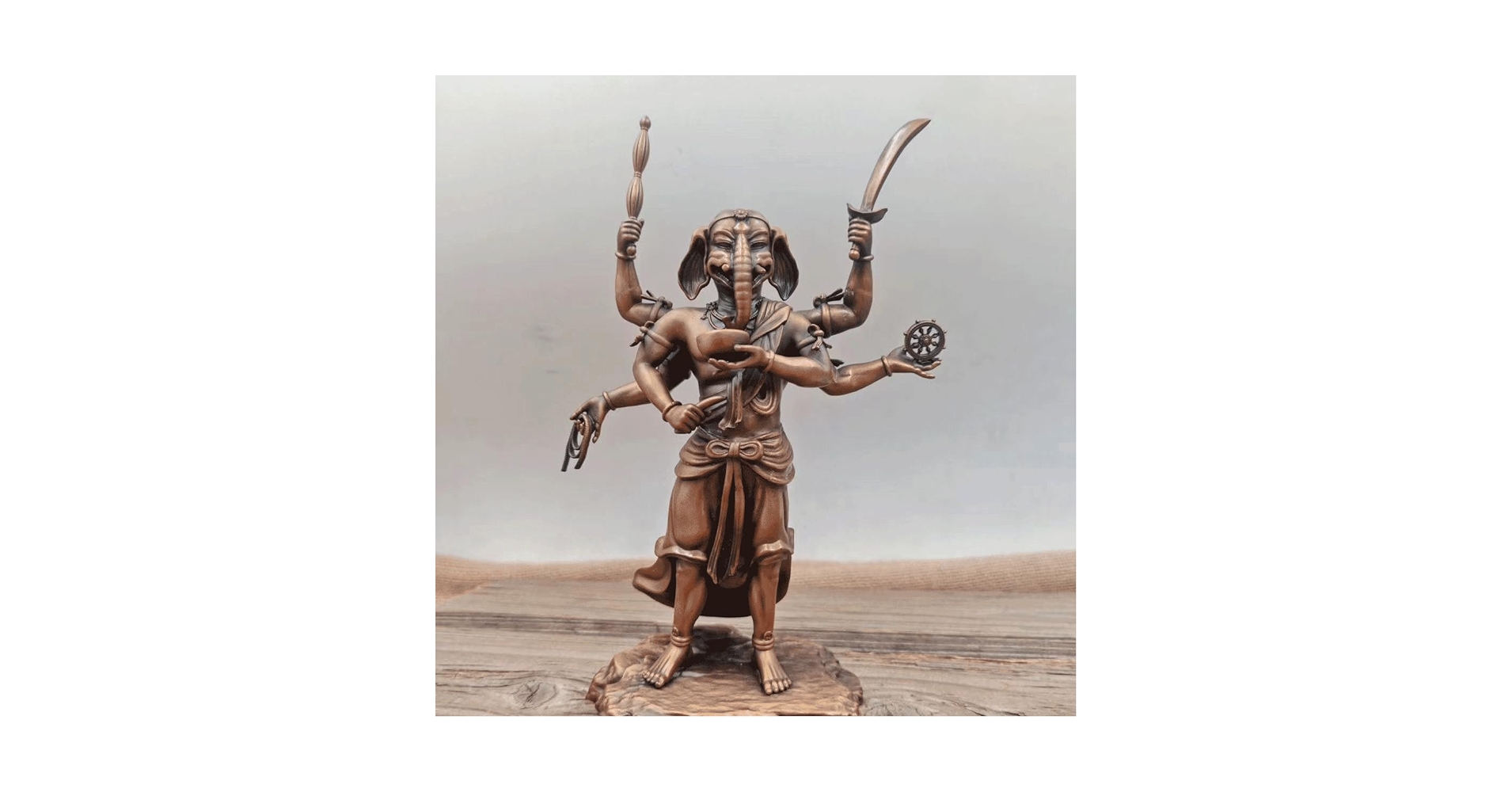 Amazon｜仏像【六臂聖天像】18cm 歓喜天（聖天）ガネーシャ 仏像