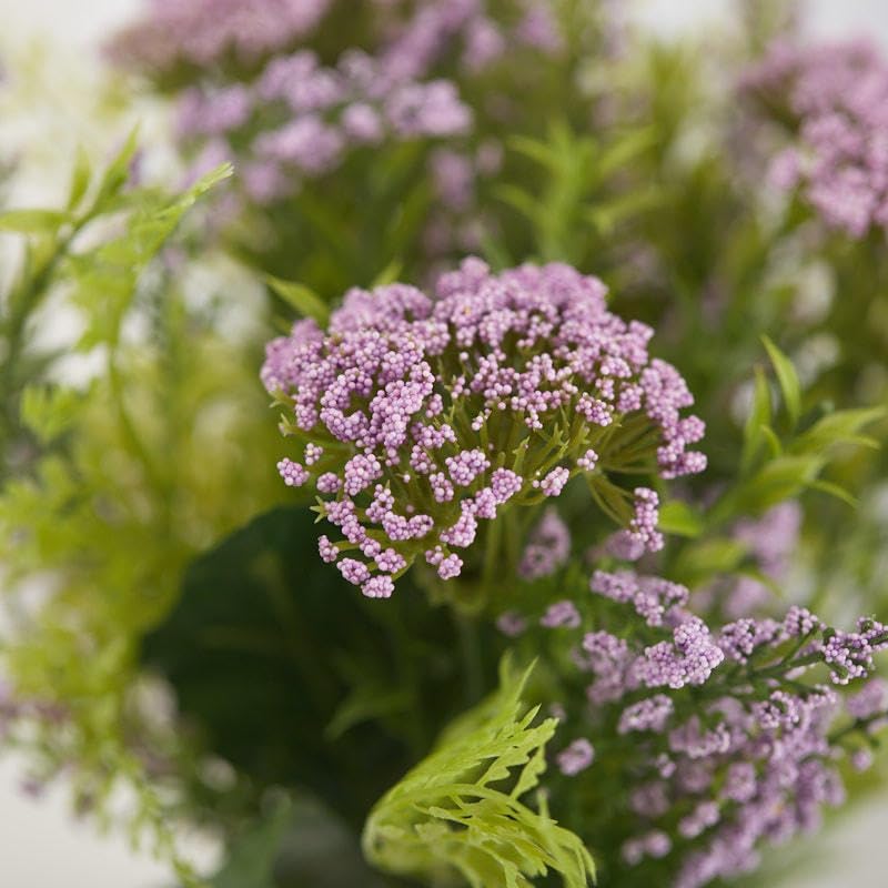 Factory Direct Craft Artificial Lavender, Heather, and Queen Anne's Lace Bundle - Bouquet of Spring and Summer Garden Flowers (Size: 14" H)