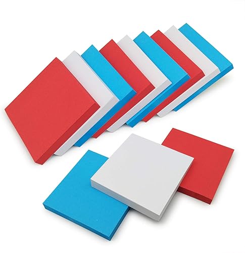 Miniatura 3 de Notas adhesivas rojas de 3 x 3 pulgadas, 6 blocs de notas autoadhesivas, 100 hojasbloc, notas de publicación para estudio, trabajo, vida diaria