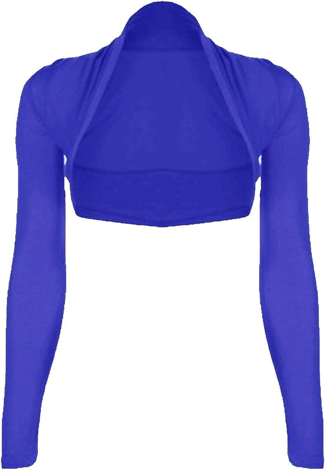 FK Styles Womens Plain Long Sleeves Viscose Jersey Bolero Shrug